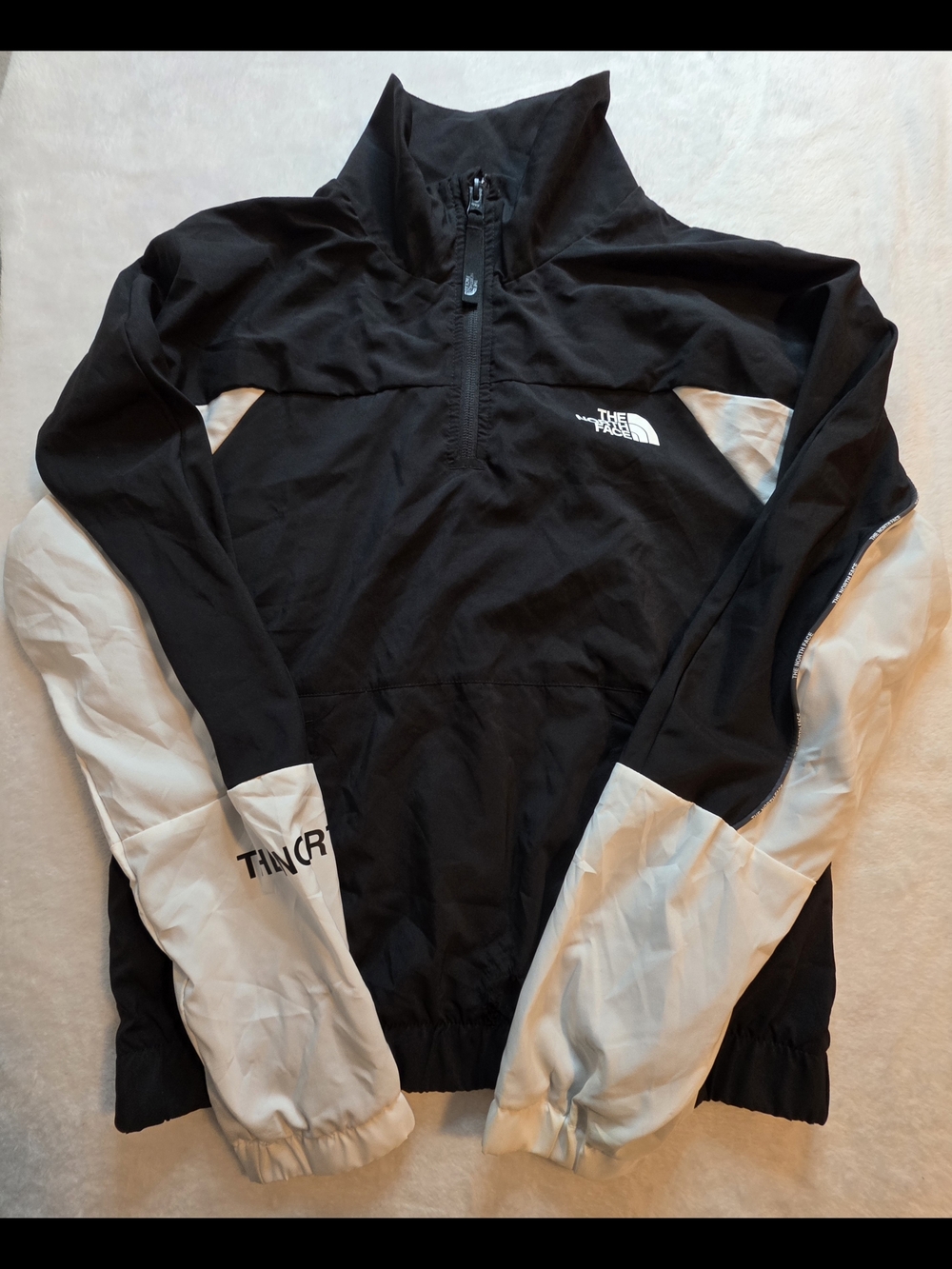 The North Face Black & White Half-Zip Pullover
